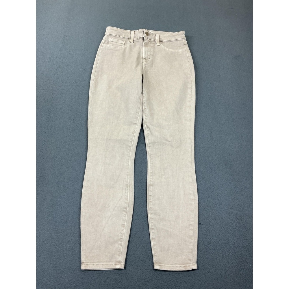 L'AGENCE Margot Jeans Womens 25 Beige Biscuit Light Wash High Rise Skinny Denim
